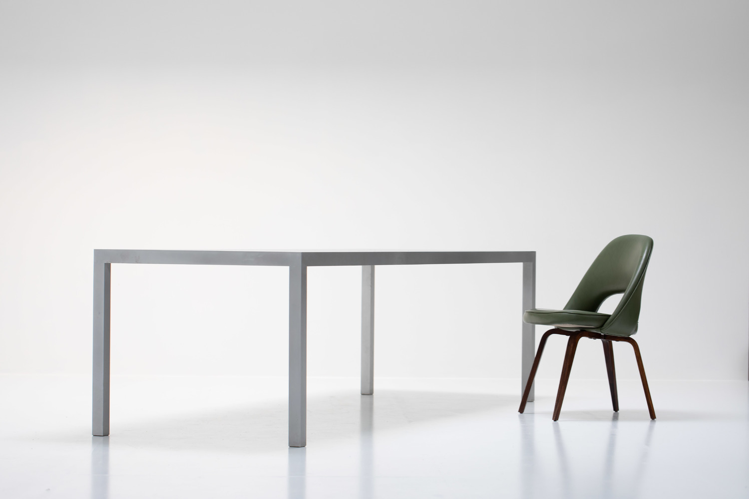 Maarten Van Severen aluminium table for Top Mouton